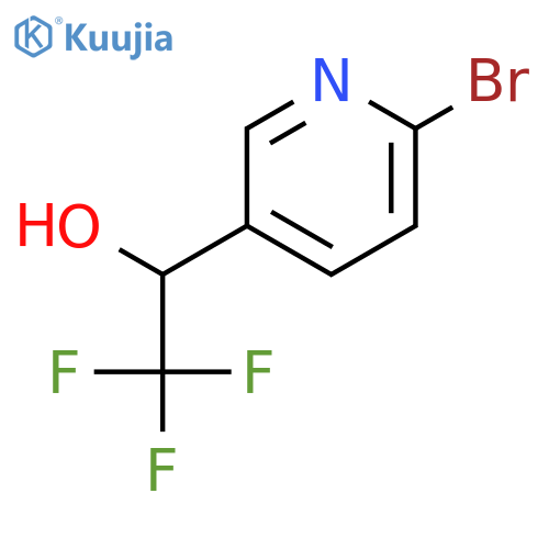 1-(6-bromopyridin-3-yl)-2,2,2-trifluoroethan-1-ol structure