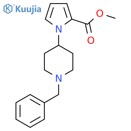 Methyl 1-(1-benzylpiperidin-4-yl)-1H-pyrrole-2-carboxylate structure