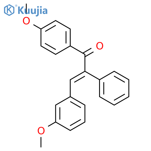 2-Propen-1-one, 3-(3-methoxyphenyl)-1-(4-methoxyphenyl)-2-phenyl- structure