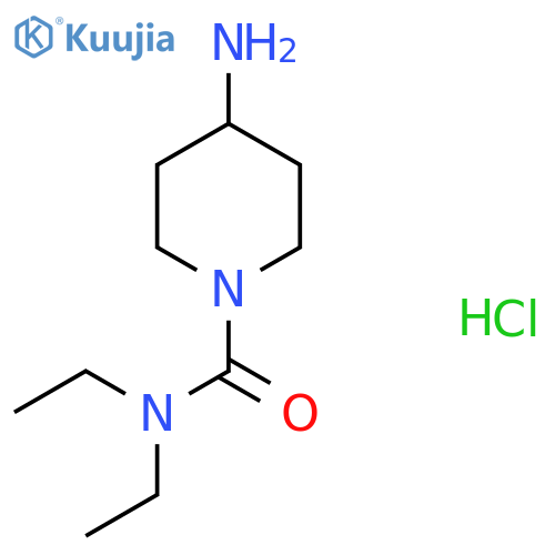 4-Amino-N,N-diethylpiperidine-1-carboxamide hydrochloride structure