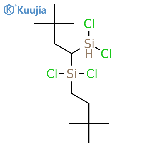Silane, dichloro[1-(dichlorosilyl)-3,3-dimethylbutyl](3,3-dimethylbutyl)- structure
