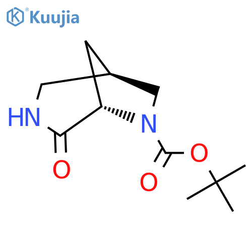 tert-butyl (1R，5S)-4-oxo-3，6-diazabicyclo[3.2.1]octane-6-carboxylate structure