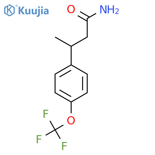 3-4-(trifluoromethoxy)phenylbutanamide structure