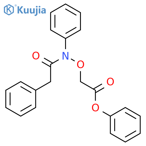 Acetic acid, [[phenyl(phenylacetyl)amino]oxy]-, phenyl ester structure