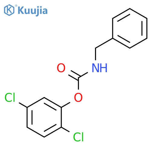 Carbamic acid, (phenylmethyl)-, 2,5-dichlorophenyl ester structure