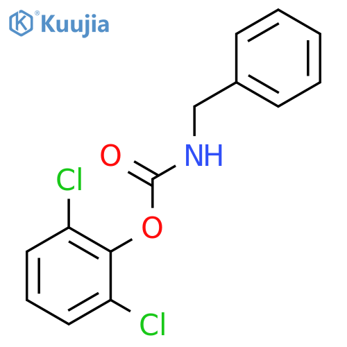 Carbamic acid, (phenylmethyl)-, 2,6-dichlorophenyl ester structure