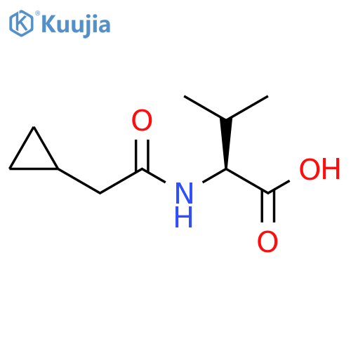 L-Valine, N-(2-cyclopropylacetyl)- structure