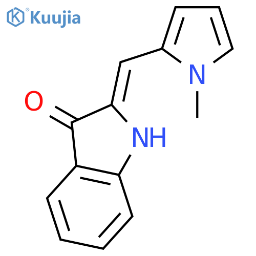 3H-Indol-3-one, 1,2-dihydro-2-[(1-methyl-1H-pyrrol-2-yl)methylene]- structure