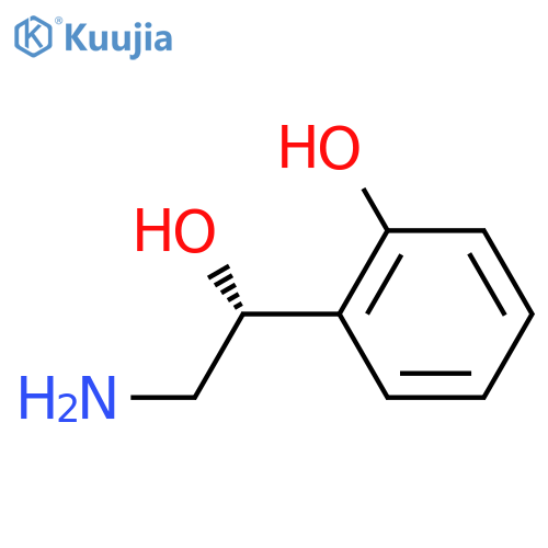 2-(1R)-2-amino-1-hydroxyethylphenol structure