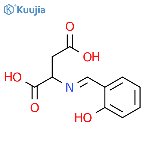 DL-Aspartic acid, N-[(2-hydroxyphenyl)methylene]- structure