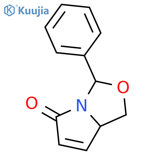 (3S,7aR)-3-phenyl-1H,3H,5H,7aH-pyrrolo1,2-c1,3oxazol-5-one structure