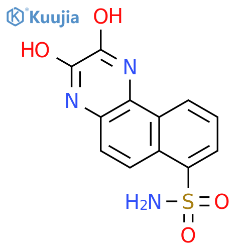 2,3-Dihydroxy-7-sulphamoyl-benzofquinoxaline structure