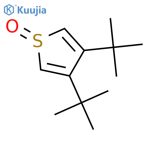 Thiophene, 3,4-bis(1,1-dimethylethyl)-, 1-oxide structure