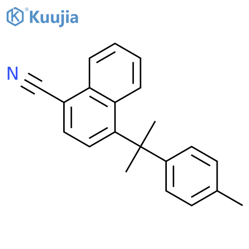 1-Naphthalenecarbonitrile, 4-[1-methyl-1-(4-methylphenyl)ethyl]- structure