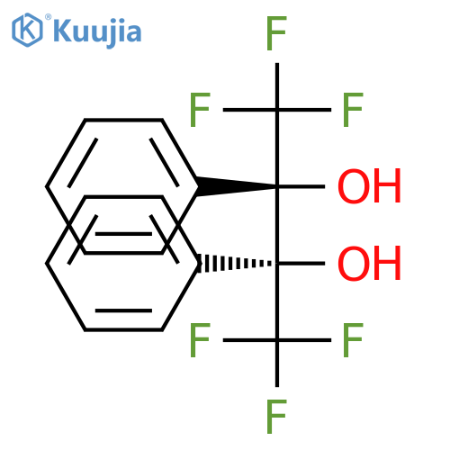 2,3-BUTANEDIOL, 1,1,1,4,4,4-HEXAFLUORO-2,3-DIPHENYL-, (R*,R*)- structure