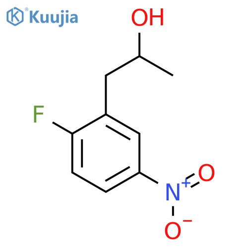 1-(2-fluoro-5-nitrophenyl)propan-2-ol structure