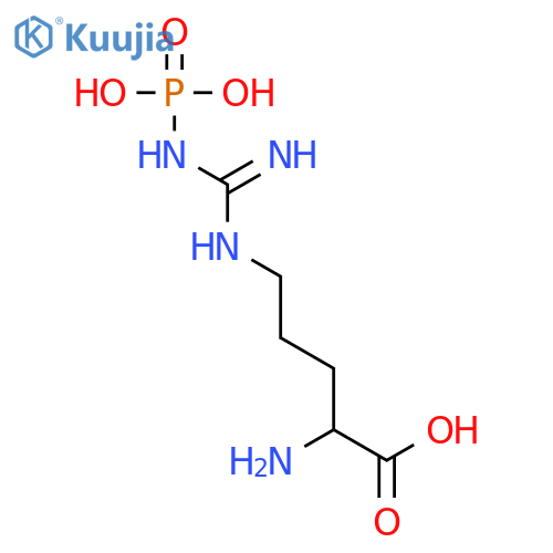 (S)-2-Amino-5-(3-phosphonoguanidino)pentanoic acid structure