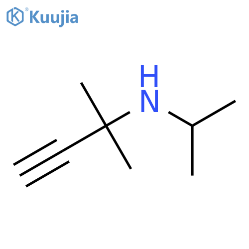 (2-methylbut-3-yn-2-yl)(propan-2-yl)amine structure
