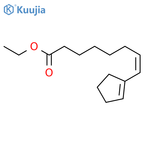 7-Octenoic acid, 8-(1-cyclopenten-1-yl)-, ethyl ester, (Z)- structure