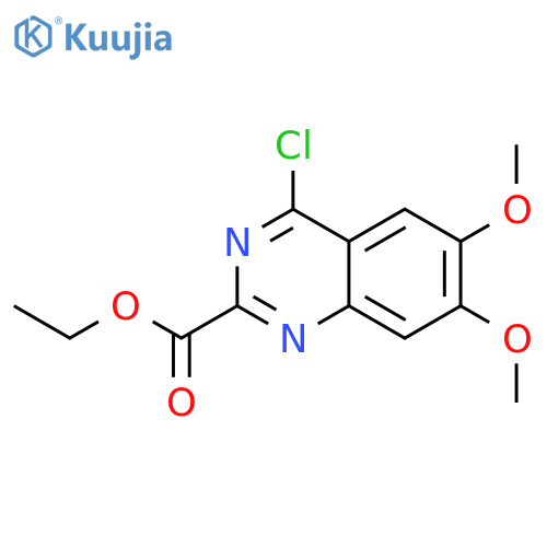 Ethyl 4-chloro-6,7-dimethoxyquinazoline-2-carboxylate structure