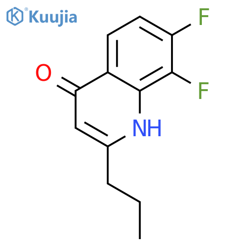 7,8-difluoro-2-propyl-1h-quinolin-4-one structure