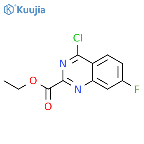 Ethyl 4-chloro-7-fluoroquinazoline-2-carboxylate structure