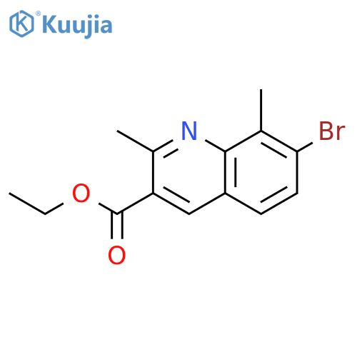 ethyl 7-bromo-2,8-dimethylquinoline-3-carboxylate structure