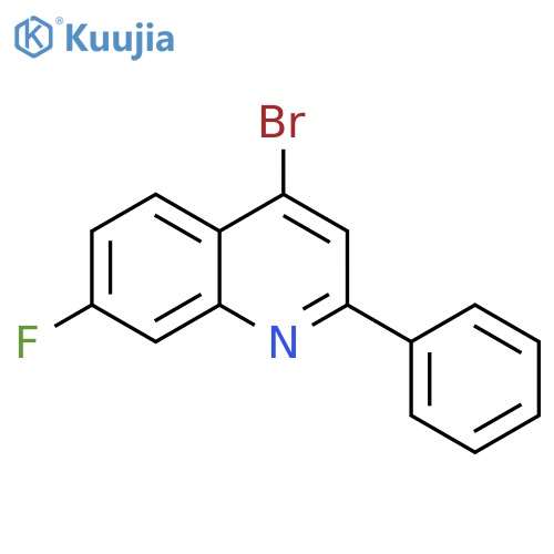 4-bromo-7-fluoro-2-phenylquinoline structure