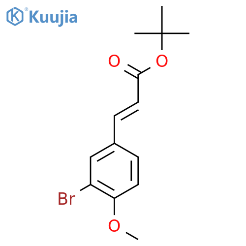 tert-butyl (2E)-3-(3-bromo-4-methoxyphenyl)prop-2-enoate structure