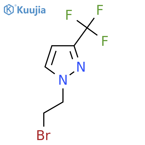 1-(2-bromoethyl)-3-(trifluoromethyl)-1H-pyrazole structure