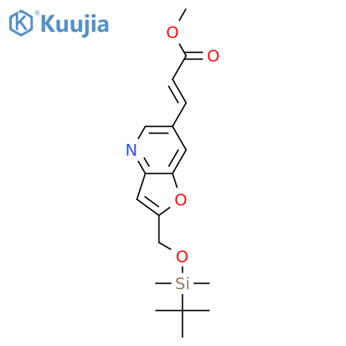 (E)-Methyl 3-(2-((tert-Butyldimethylsilyloxy)methyl)furo3,2-bpyridin-6-yl)acrylate structure