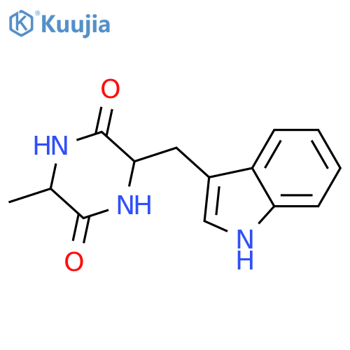 Cyclo(alanyltryptophyl); (3ξ,6ξ)-form structure