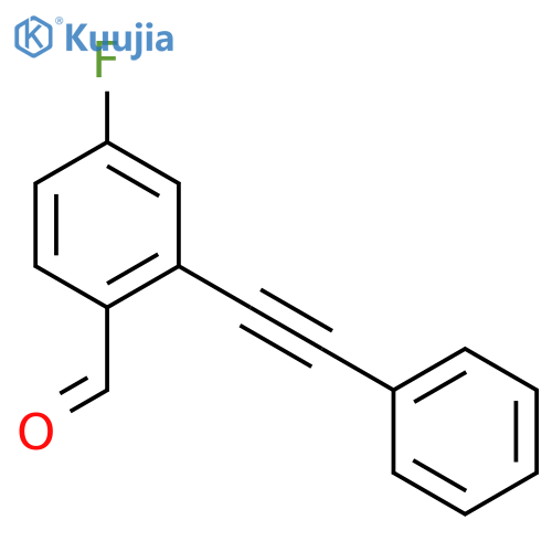 4-Fluoro-2-(phenylethynyl)benzaldehyde structure