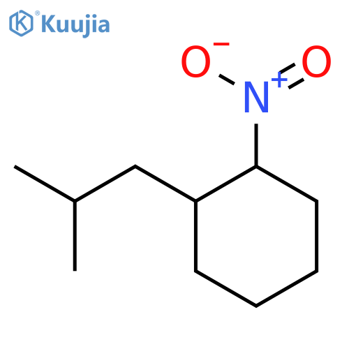 Cyclohexane, 1-(2-methylpropyl)-2-nitro- structure