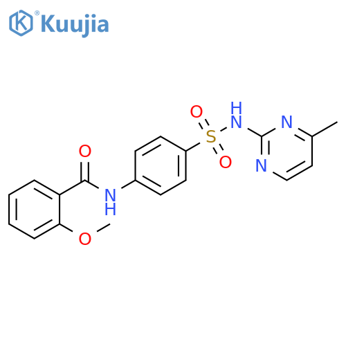 Benzamide,2-methoxy-N-[4-[[(4-methyl-2-pyrimidinyl)amino]sulfonyl]phenyl]- structure