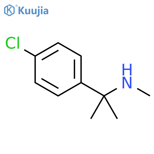 2-(4-chlorophenyl)propan-2-yl(methyl)amine structure