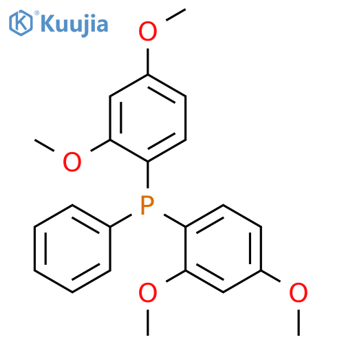 bis(2,4-dimethoxyphenyl)-phenylphosphane structure