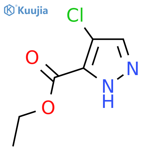 ethyl 4-chloro-1H-pyrazole-5-carboxylate structure