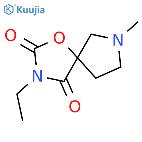 1-Oxa-3,7-diazaspiro[4.4]nonane-2,4-dione, 3-ethyl-7-methyl- structure