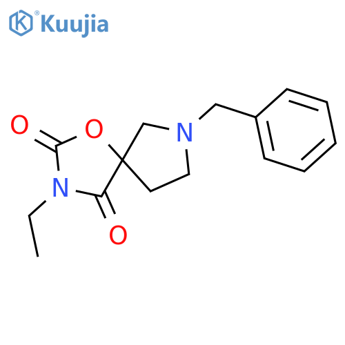 1-Oxa-3,7-diazaspiro[4.4]nonane-2,4-dione, 3-ethyl-7-(phenylmethyl)- structure