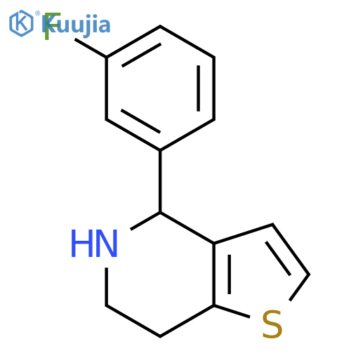 4-(3-fluorophenyl)-4H,5H,6H,7H-thieno3,2-cpyridine structure