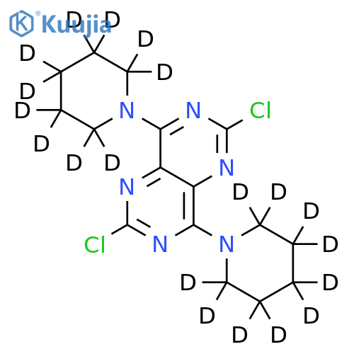 2,6-Dichloro-4,8-(dipiperidino-d20)pyrimido5,4-dpyrimidine structure