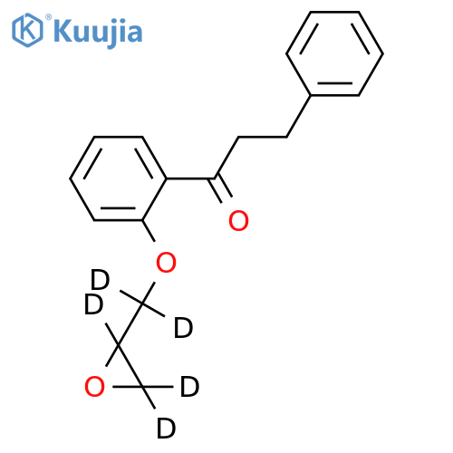 2’-(2,3-Epoxypropoxy)-3-phenylpropiophenone-d5 structure