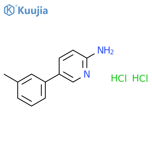5-(m-Tolyl)pyridin-2-amine dihydrochloride structure
