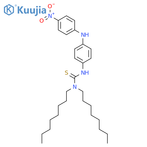 Thiourea, N'-[4-[(4-nitrophenyl)amino]phenyl]-N,N-dioctyl- structure