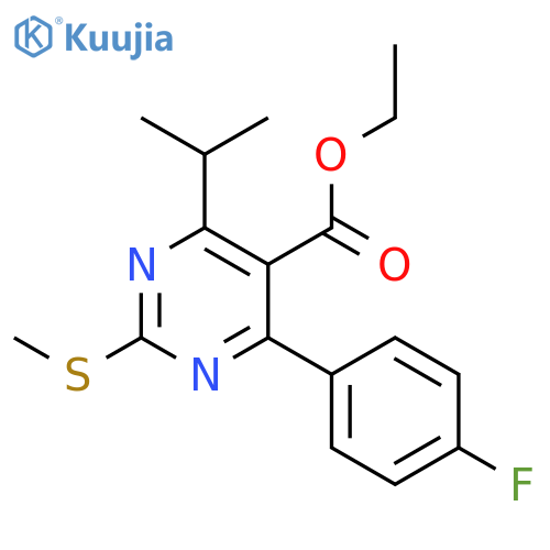 4-(4-Fluorophenyl)-6-(1-methylethyl)-2-(methylsulfinyl)-5-pyrimidinyl-ethyl Ester-d6 structure