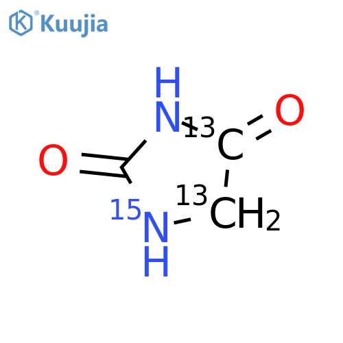 Hydantoin-4,5-13C2,1-15N structure