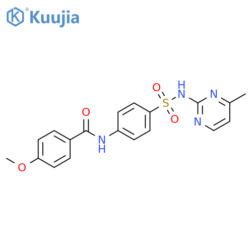 Benzamide,4-methoxy-N-[4-[[(4-methyl-2-pyrimidinyl)amino]sulfonyl]phenyl]- structure