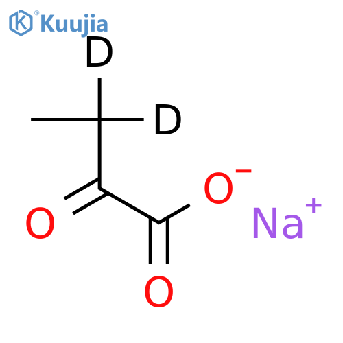 α-Ketobutyric Acid-13C,d2 Sodium Salt structure