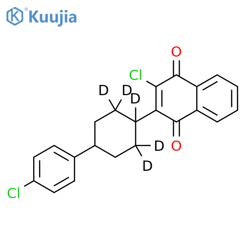 2-Chloro-3-4-(4-chlorophenyl)cyclohexyl-d5-1,4-naphthalenedione structure